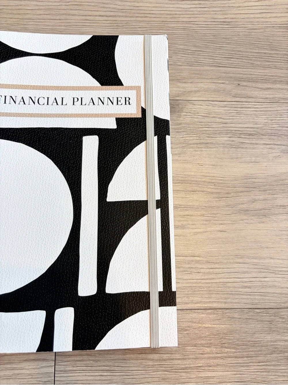 Financial Planner Spiral Notebook - Black & White